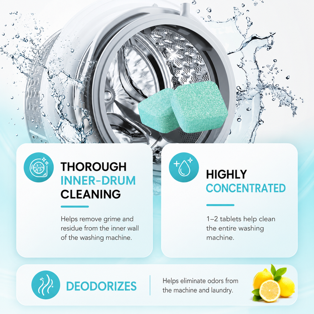 ShukuLab Washing Machine Cleaner Tablets