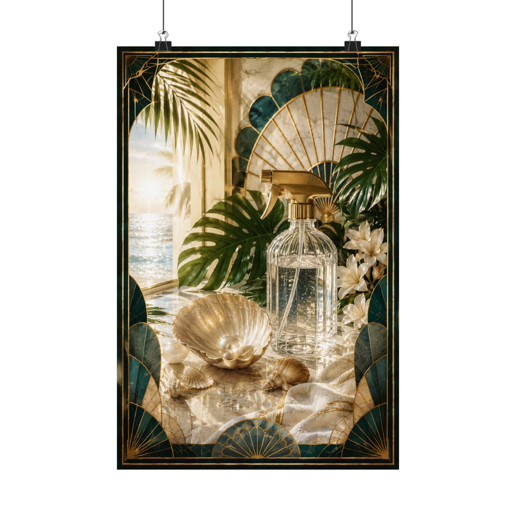 Neo Deco Seashell Cleaning Spray Poster