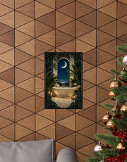 Neo Deco Moonlit Bath Poster