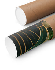 Neo Deco Tropical Bathroom Poster