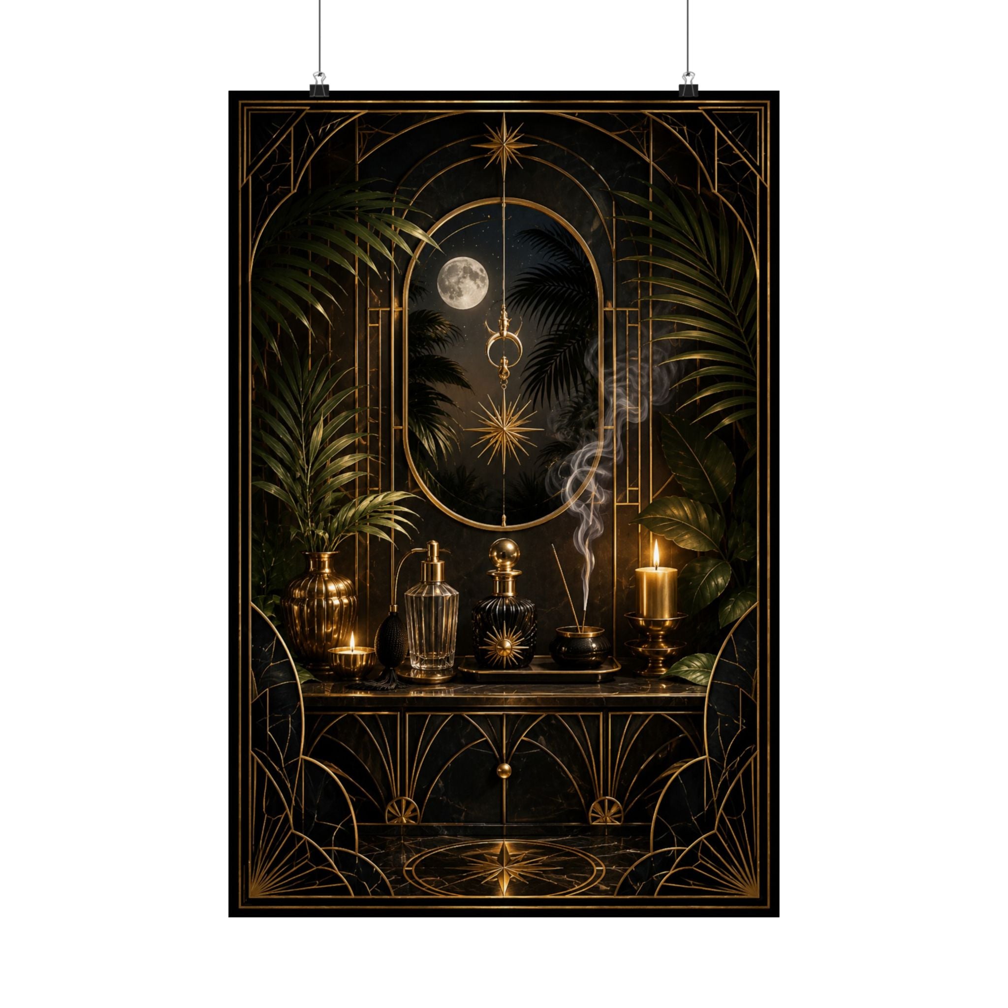 Neo Deco Midnight Fragrance Ritual Poster