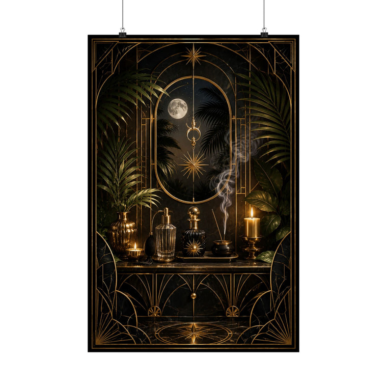 Neo Deco Midnight Fragrance Ritual Poster