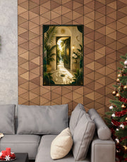 Neo Deco Lucky Tropical Entryway Poster