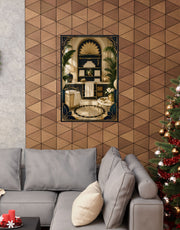Neo Deco Hotel Laundry Shelf Poster