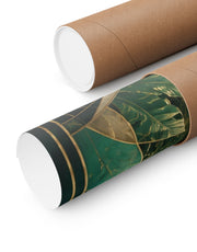 Neo Deco Palm Bubble Sky Poster
