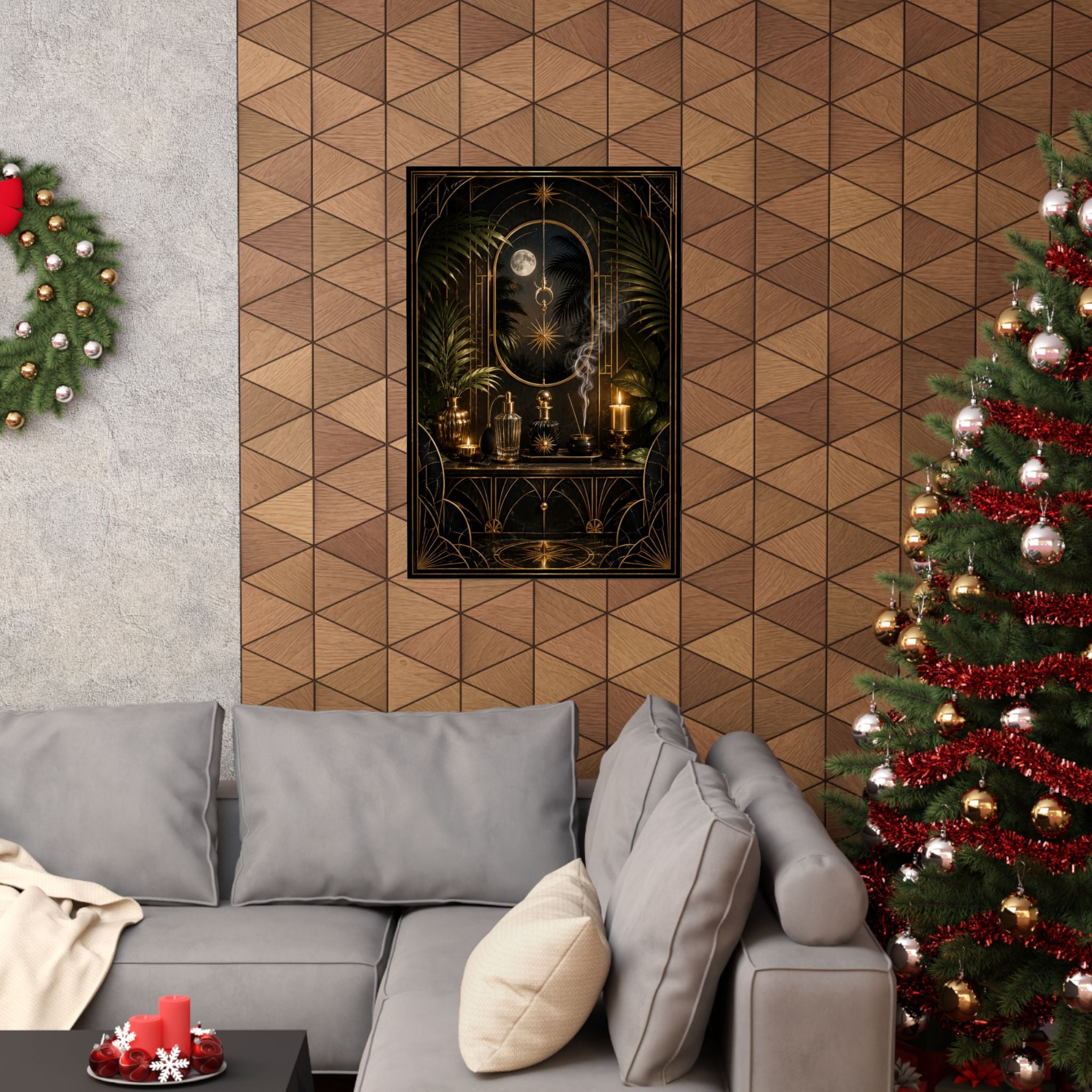 Neo Deco Midnight Fragrance Ritual Poster