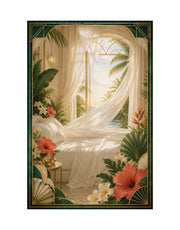 Neo Deco Tropical Breeze Bedroom Poster