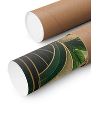 Neo Deco Tropical Bathroom Poster