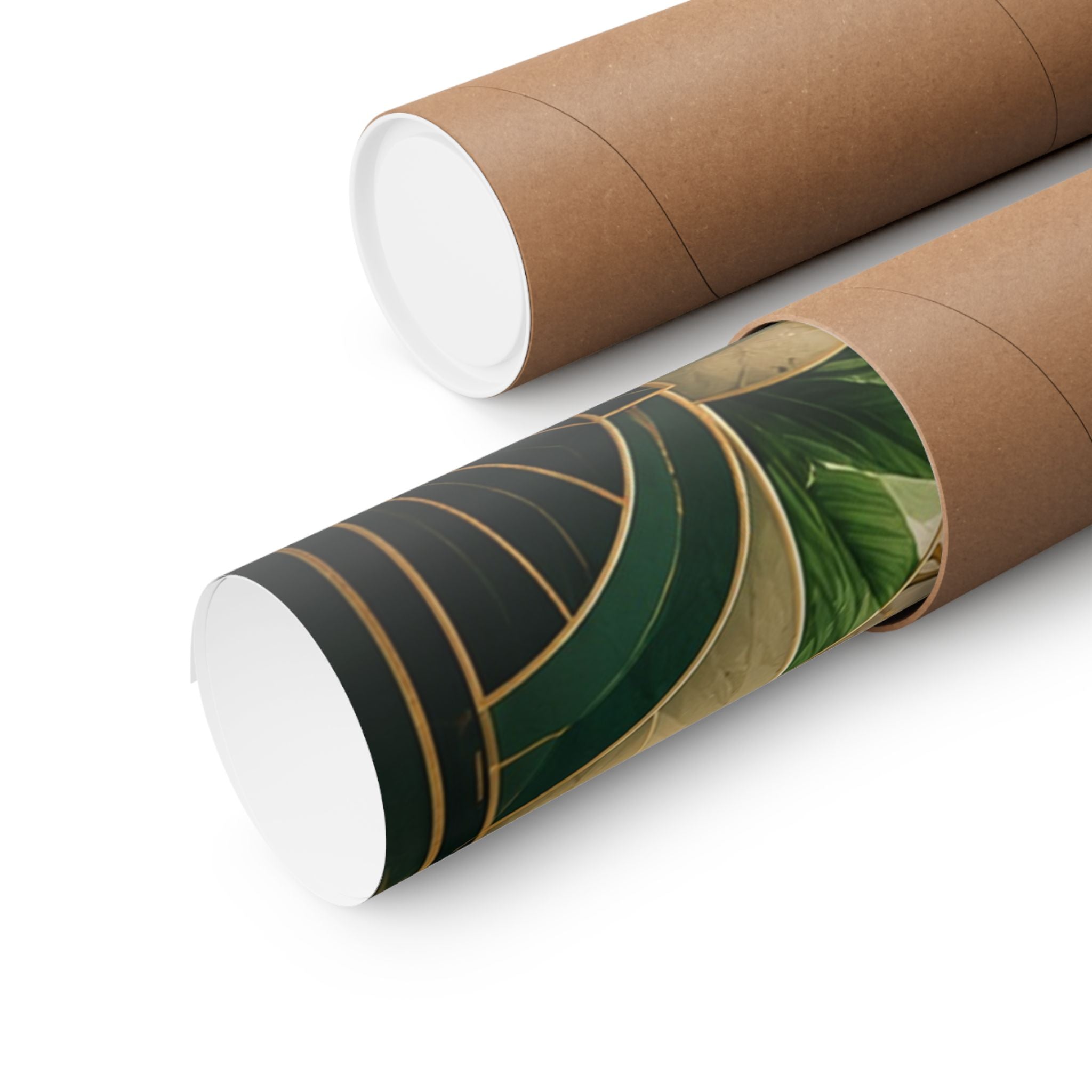 Neo Deco Tropical Bathroom Poster