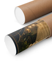 Neo Deco Moonlit Bath Poster