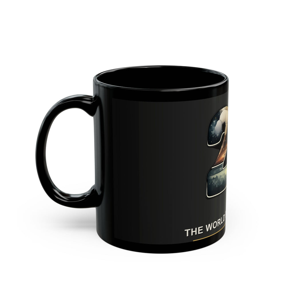 26 The World Plays Together Black Mug
