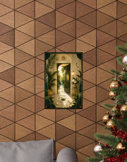 Neo Deco Lucky Tropical Entryway Poster