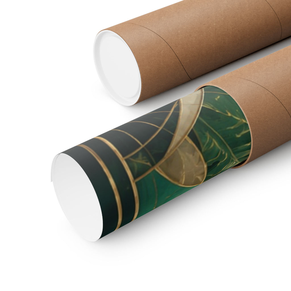 Neo Deco Palm Bubble Sky Poster