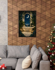 Neo Deco Moonlit Bath Poster