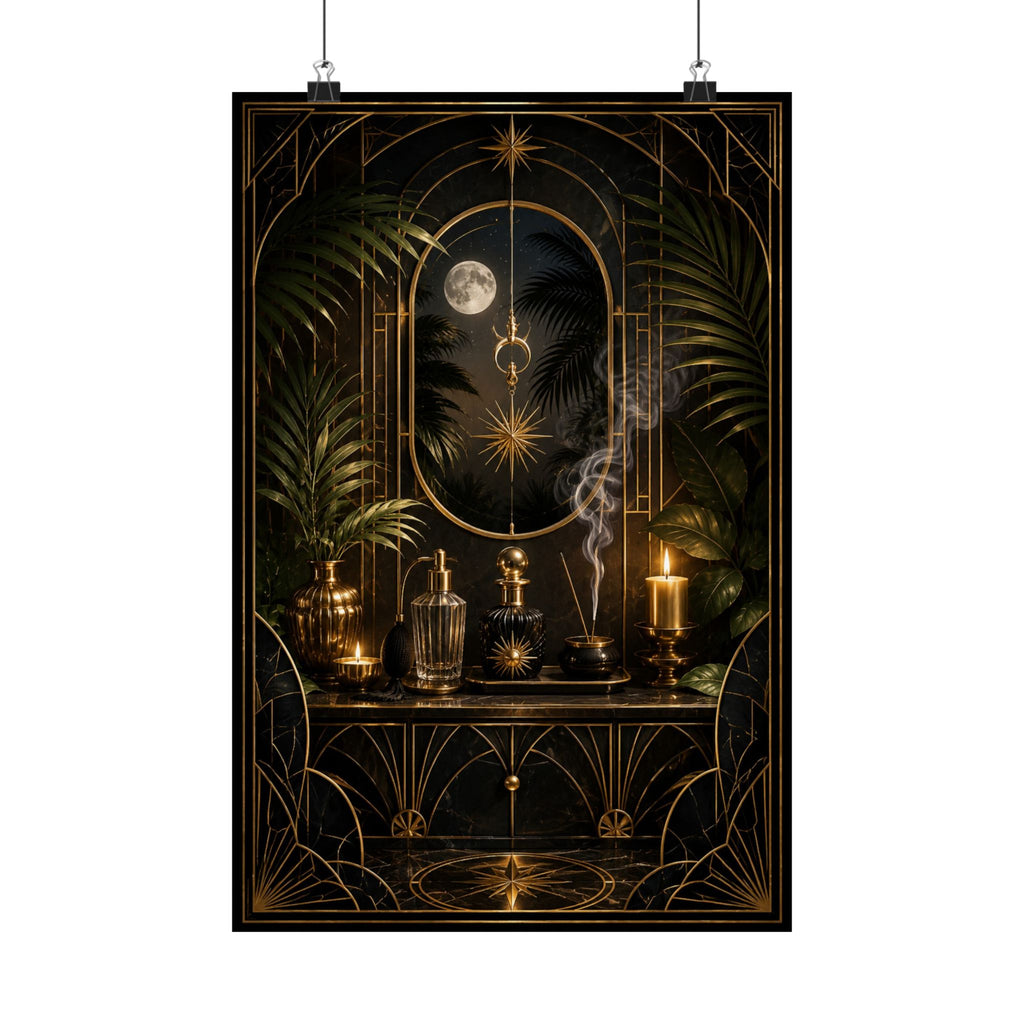 Neo Deco Midnight Fragrance Ritual Poster