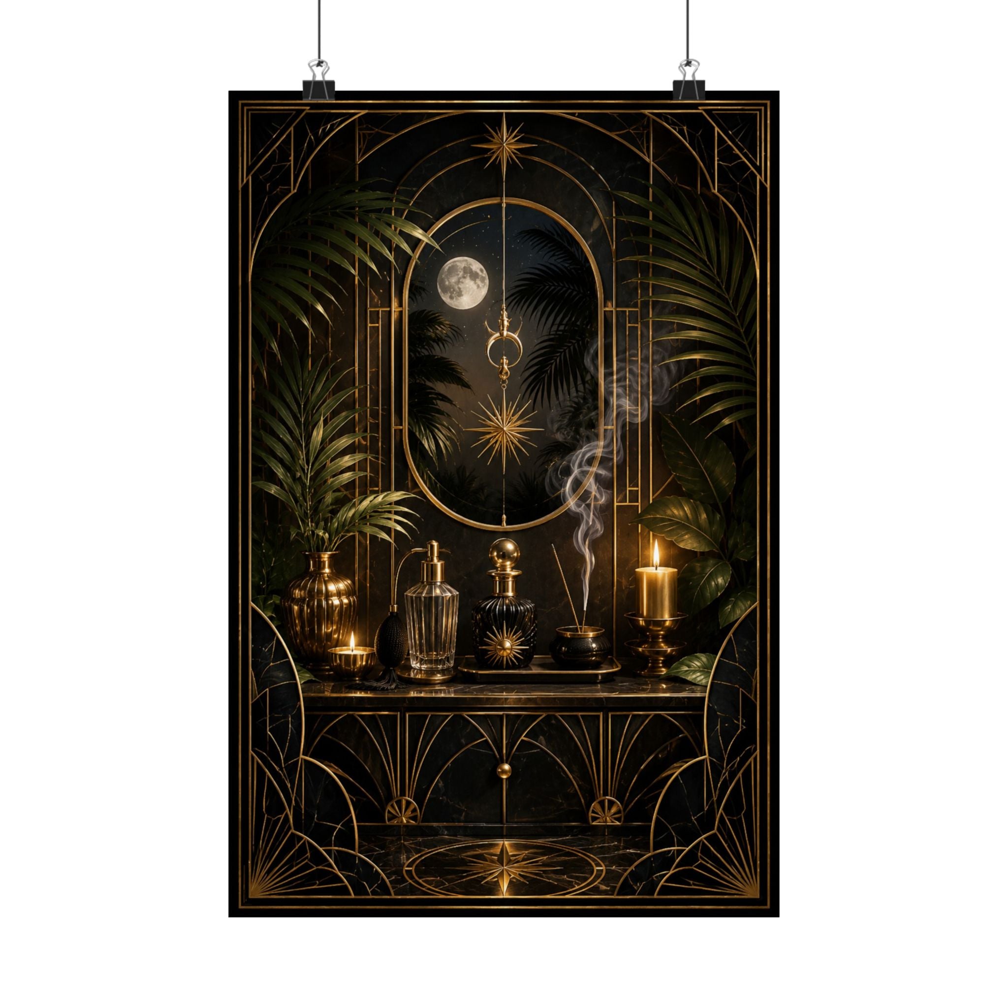 Neo Deco Midnight Fragrance Ritual Poster