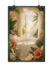 Neo Deco Tropical Breeze Bedroom Poster