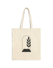 The Everyday Canvas Tote front production mockup on natural cotton canvas